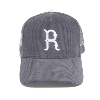 R Logo Grey Corduroy Snapback