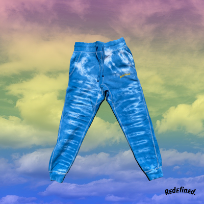 Clouded Blue Tie Dye Joggers